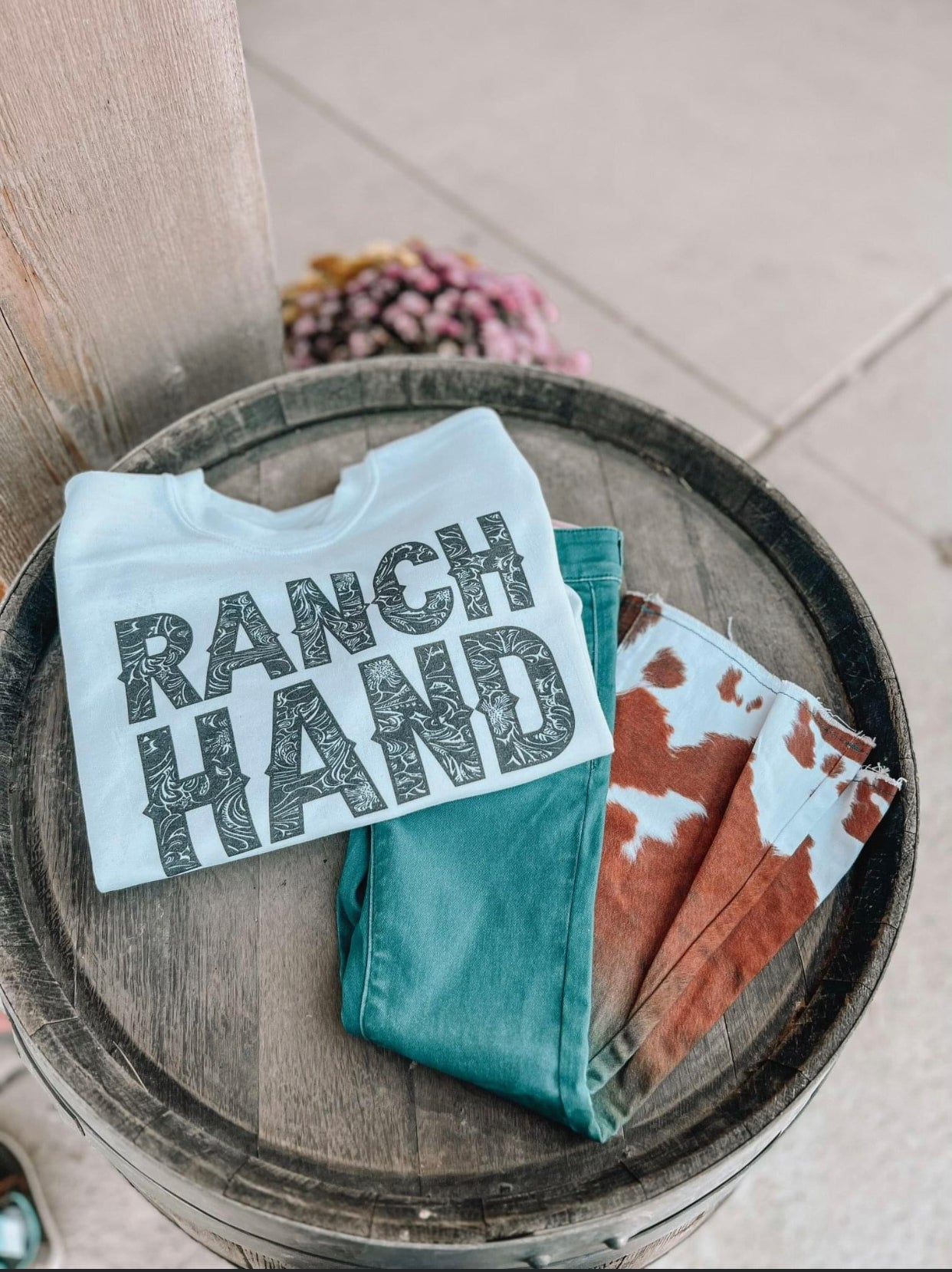 Ranch Dress’n - Youth Cowhide Flares