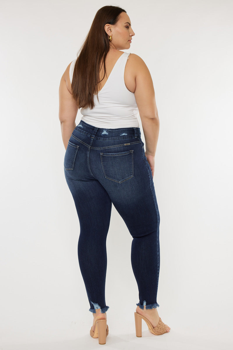 Miami High Rise Ankle Skinny Jeans (Plus Size)