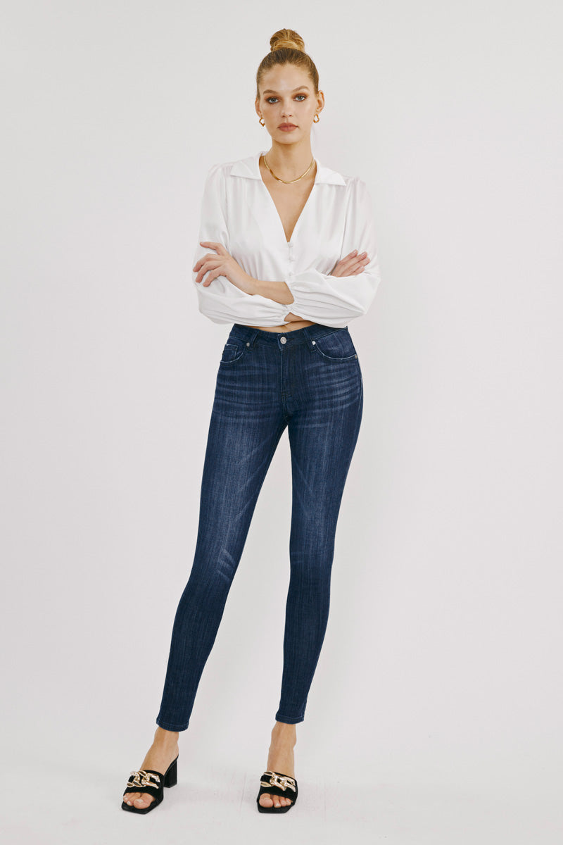 KanCan - Ashlyn Mid Rise Super Skinny Jeans