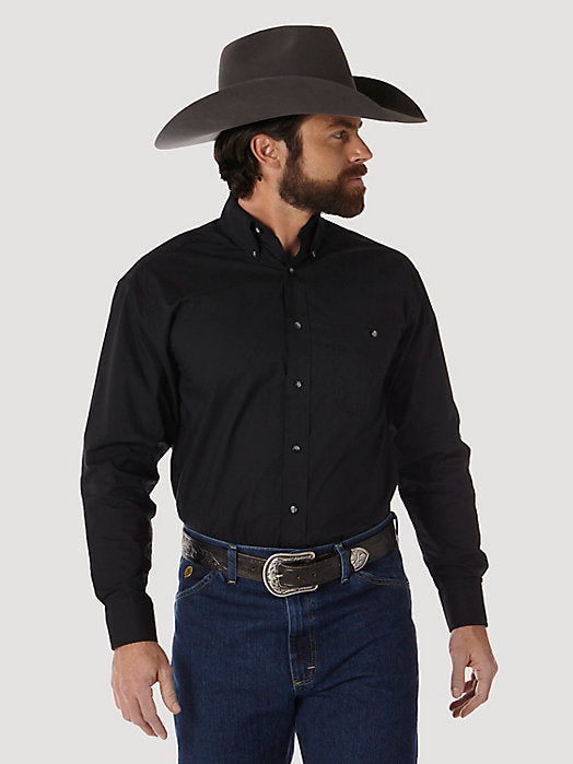 George Strait Long Sleeve Shirt - Black
