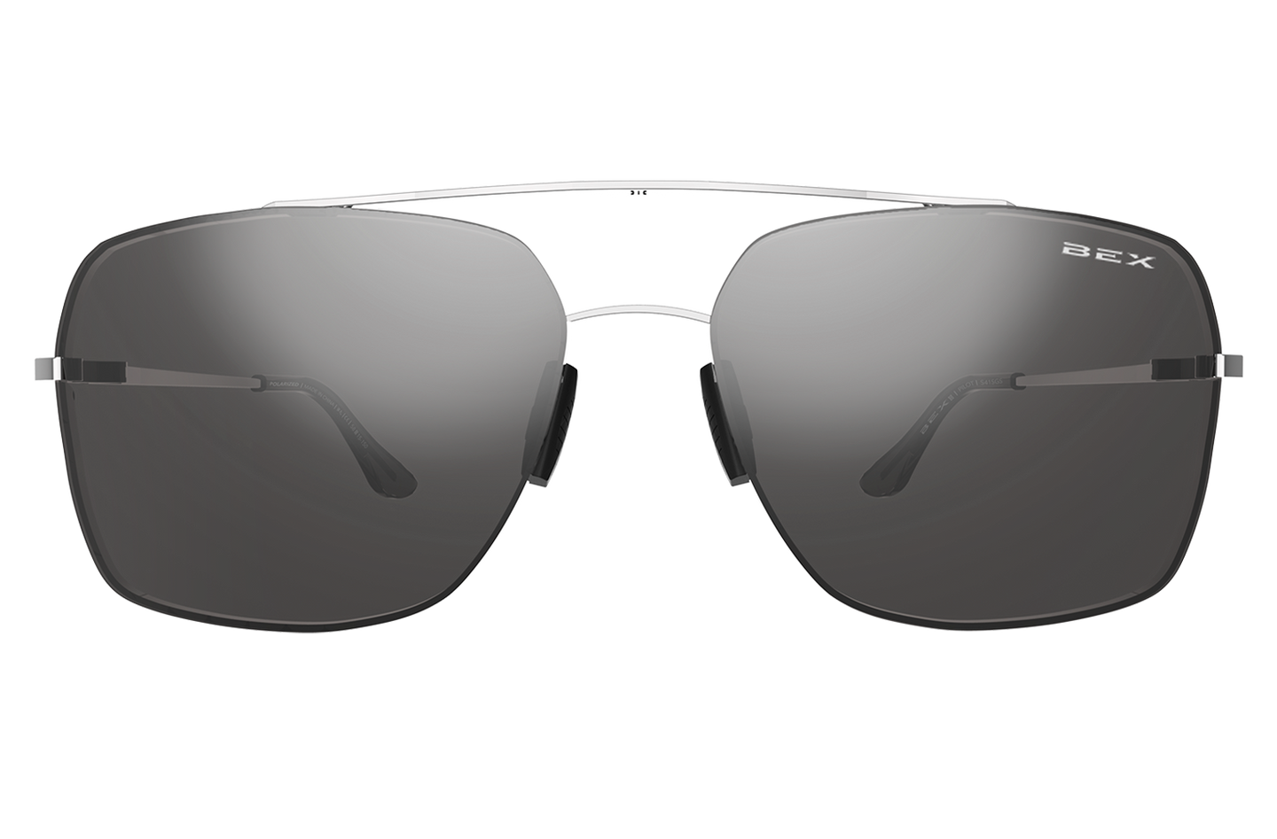 Bex Sunglasses - Pilot (Silver/Gray)