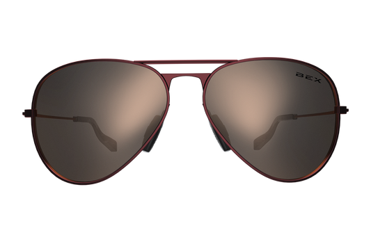 Bex Sunglasses - Wesley (Burgundy/Gold)