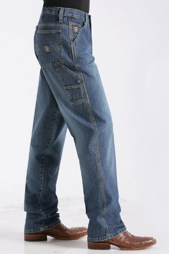 Men's Loose Fit Blue Label Jean - Medium Stonewash