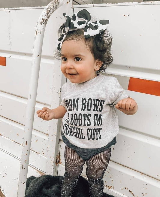 "From Bows to Boots I’m Cowgirl Cute" Graphic Tee