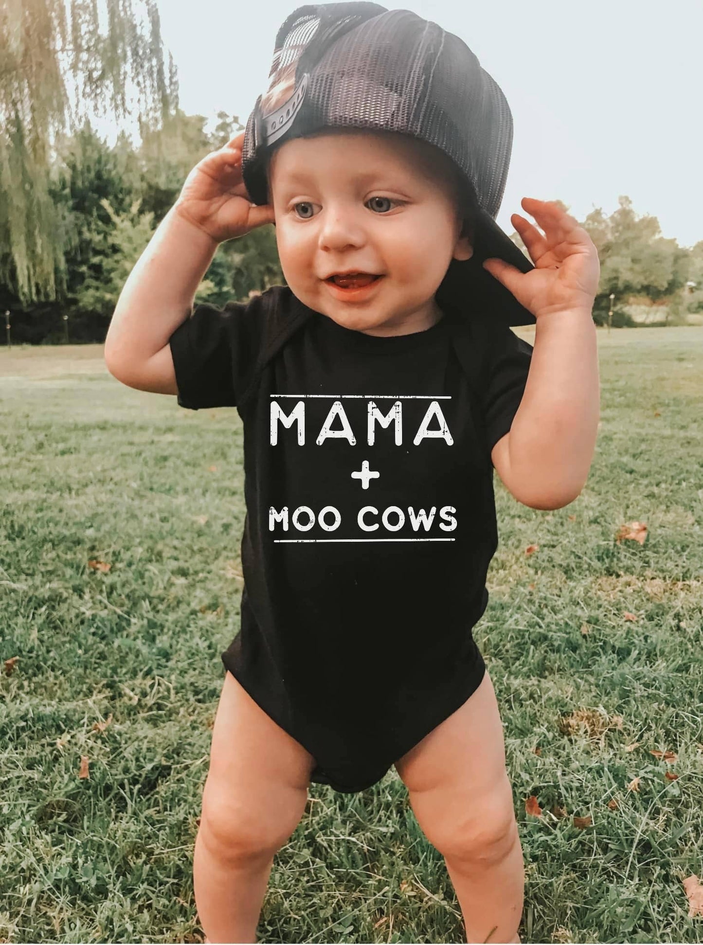 Mama + Moo Cows Onesie