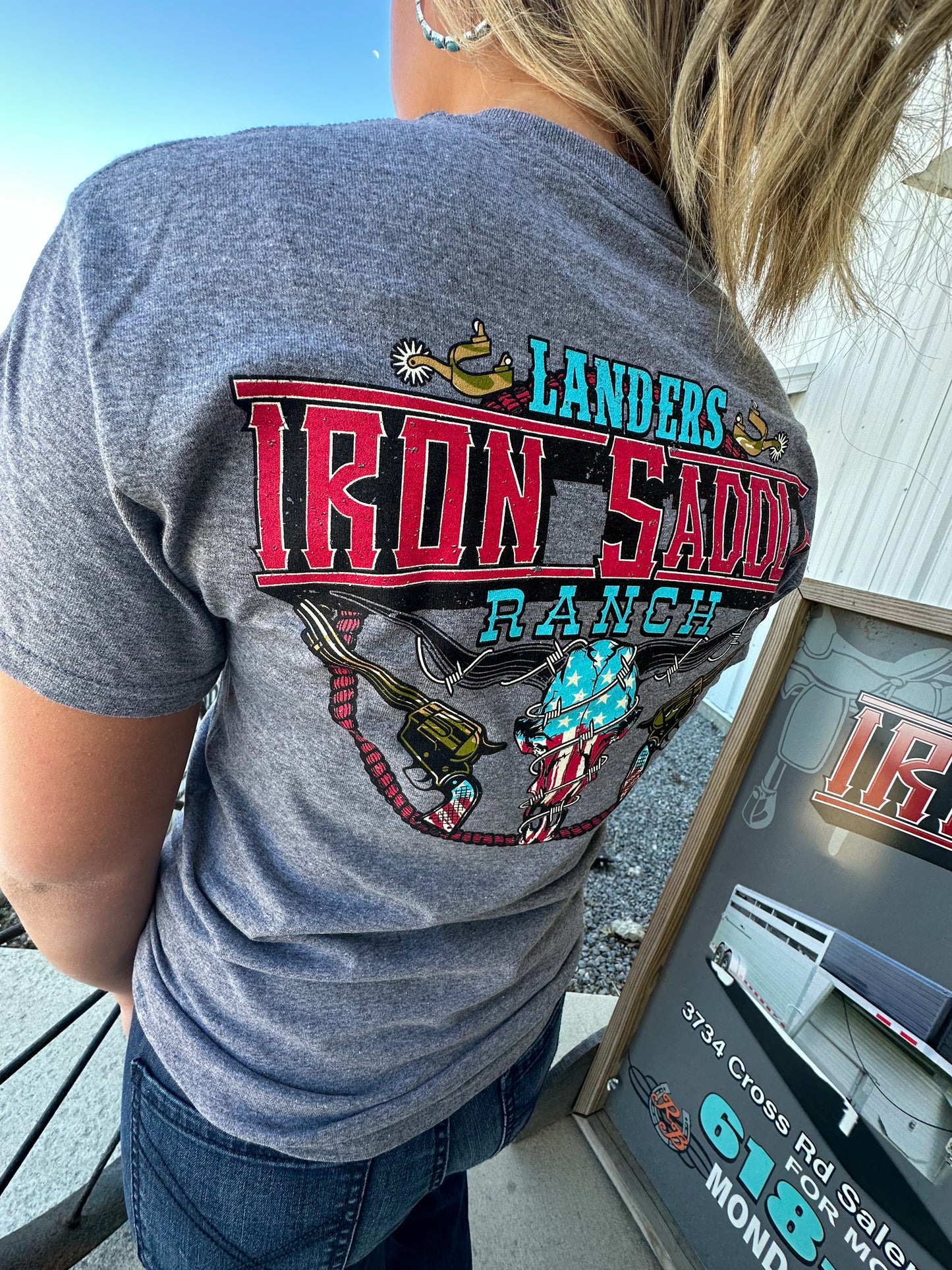 Iron Saddle Ranch Brand Tee