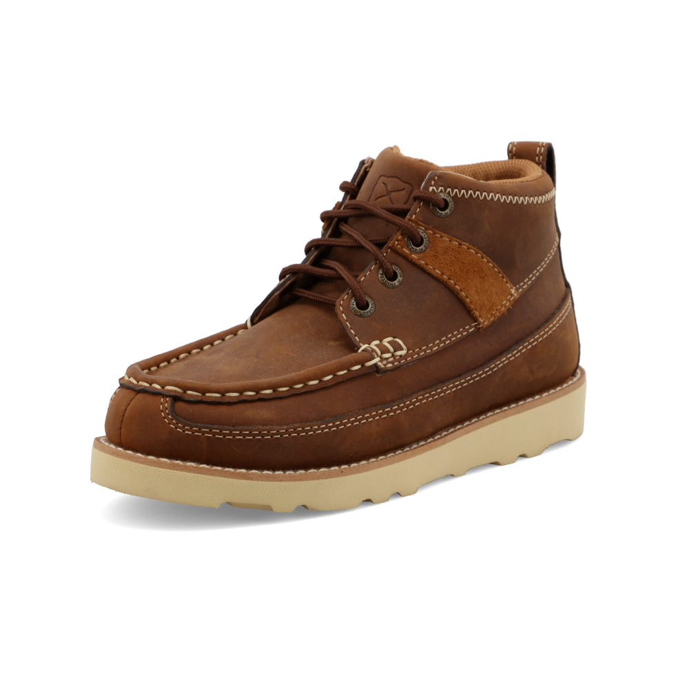 Youth Wedge Sole Boot Oiled Saddle